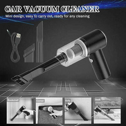 Portable Car Vacuum Cleaner – High-Power Cordless Handheld Vacuum with HEPA Filter, Rechargeable Mini Vacuum for Car Interior, Home, Keyboard & Pet Hair
